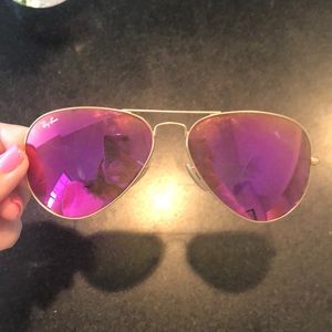 Ray-Ban pink aviators